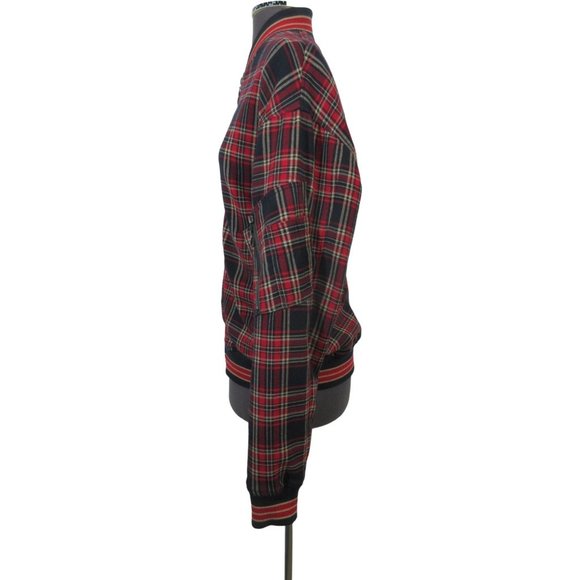 Zara 90s ska punk style tartan plaid bomber jacket - Picture 2 of 12